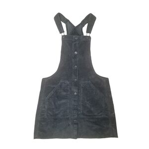 Vintage Y2K American Eagle Outfitters Black Corduroy Jumper Junior/Women Small